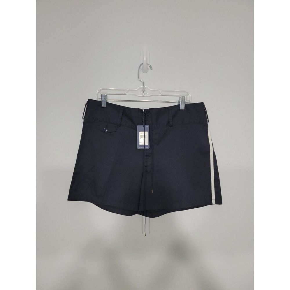 Ralph Lauren Women's Shorts Size 14‎ Large Lace-up Sport Tennis Navy NWT